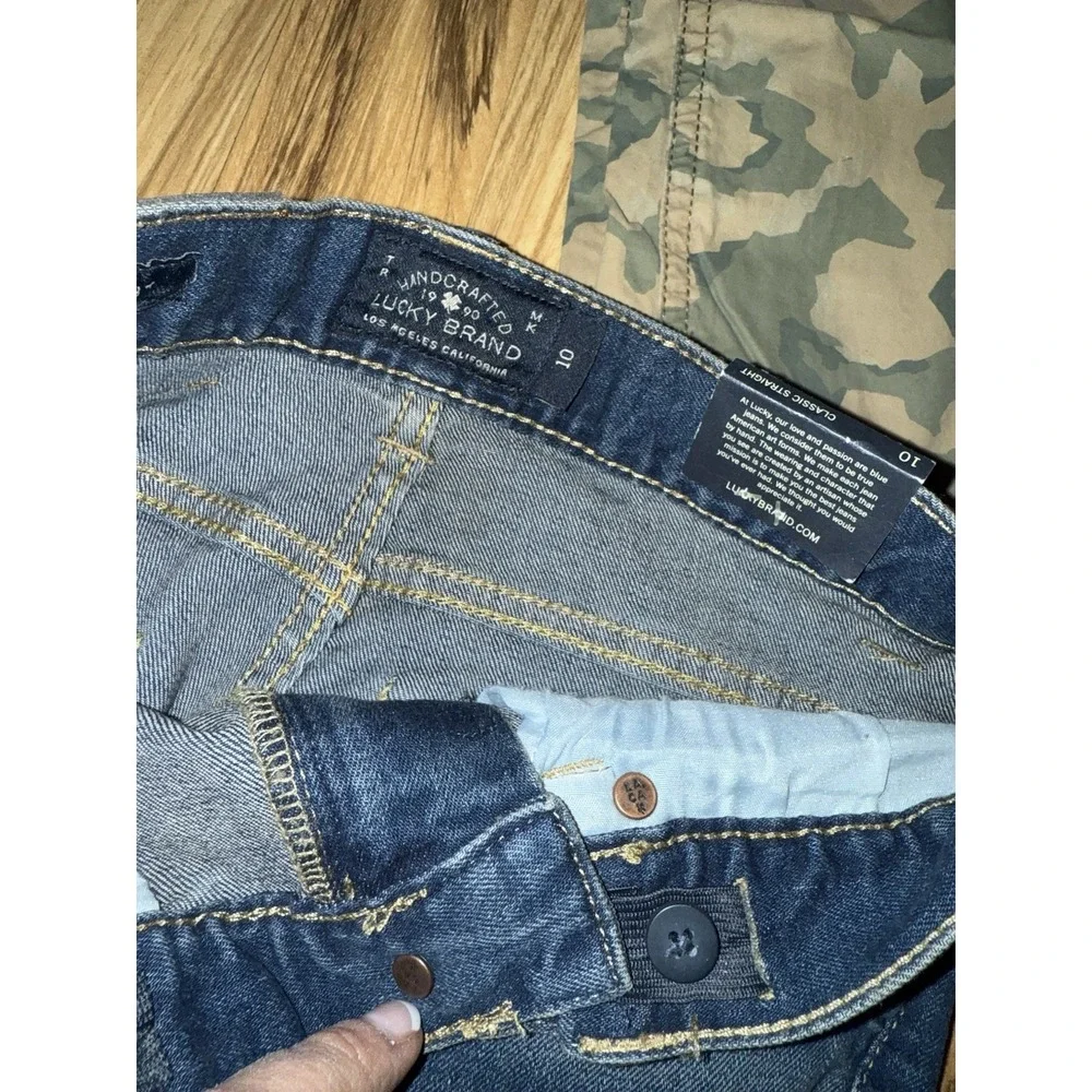 NEW Boys Lucky Classic Straight Jeans Carters Camouflage EUC Pants Sz‎ 10 Lot